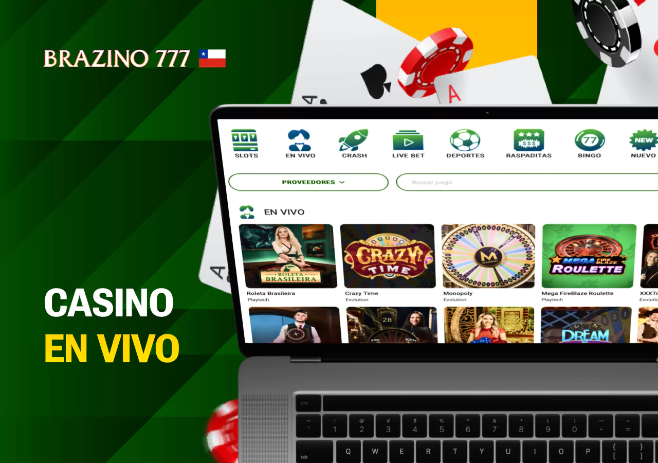Juegos de casino en vivo disponibles en Chile