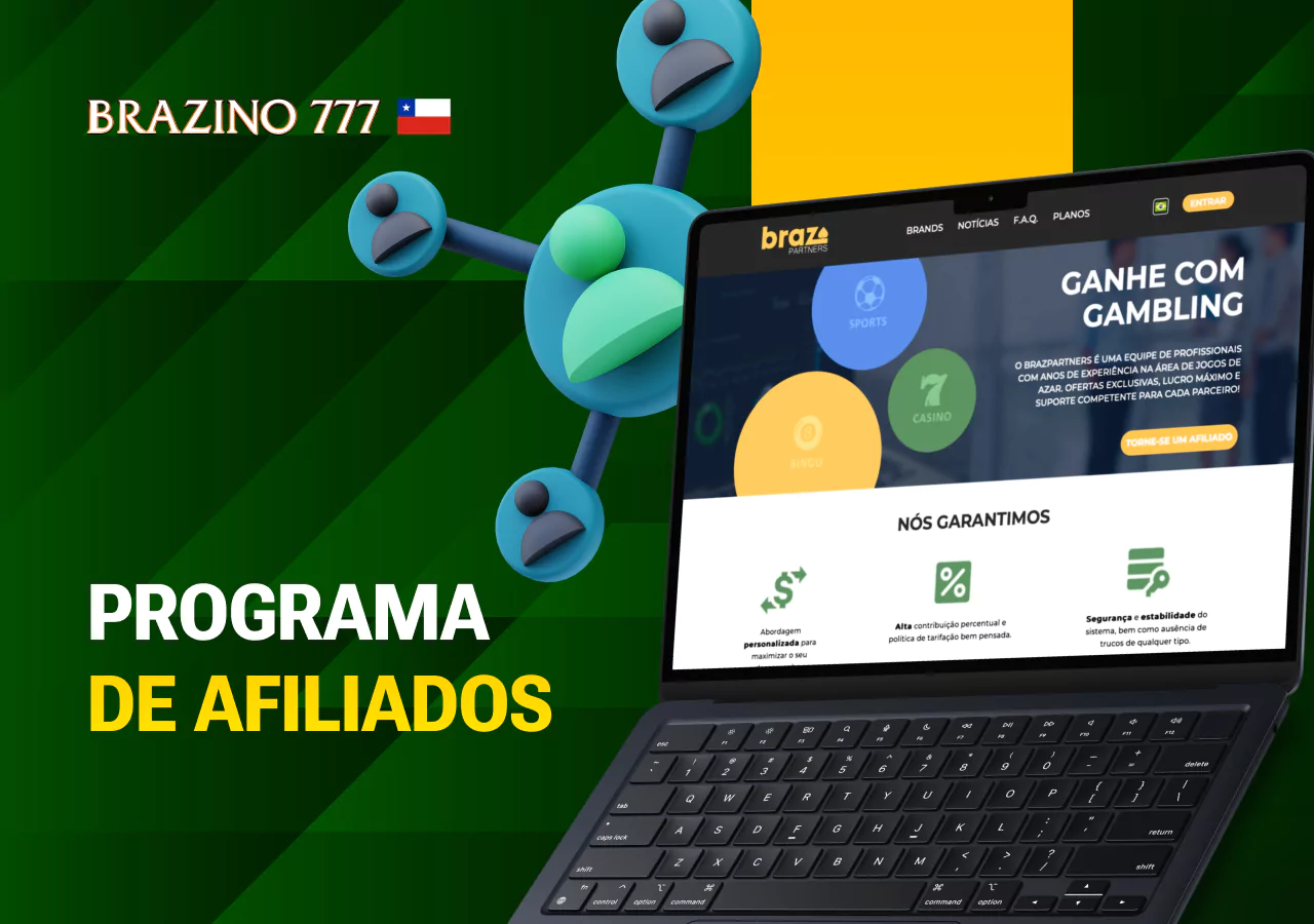 Programa de afiliados en la plataforma Brazino777
