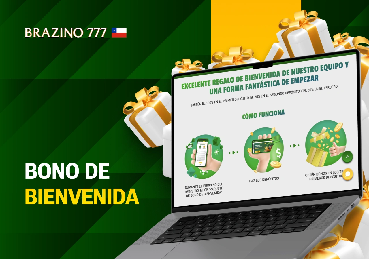 Bonificación de bienvenida para nuevos usuarios de casino