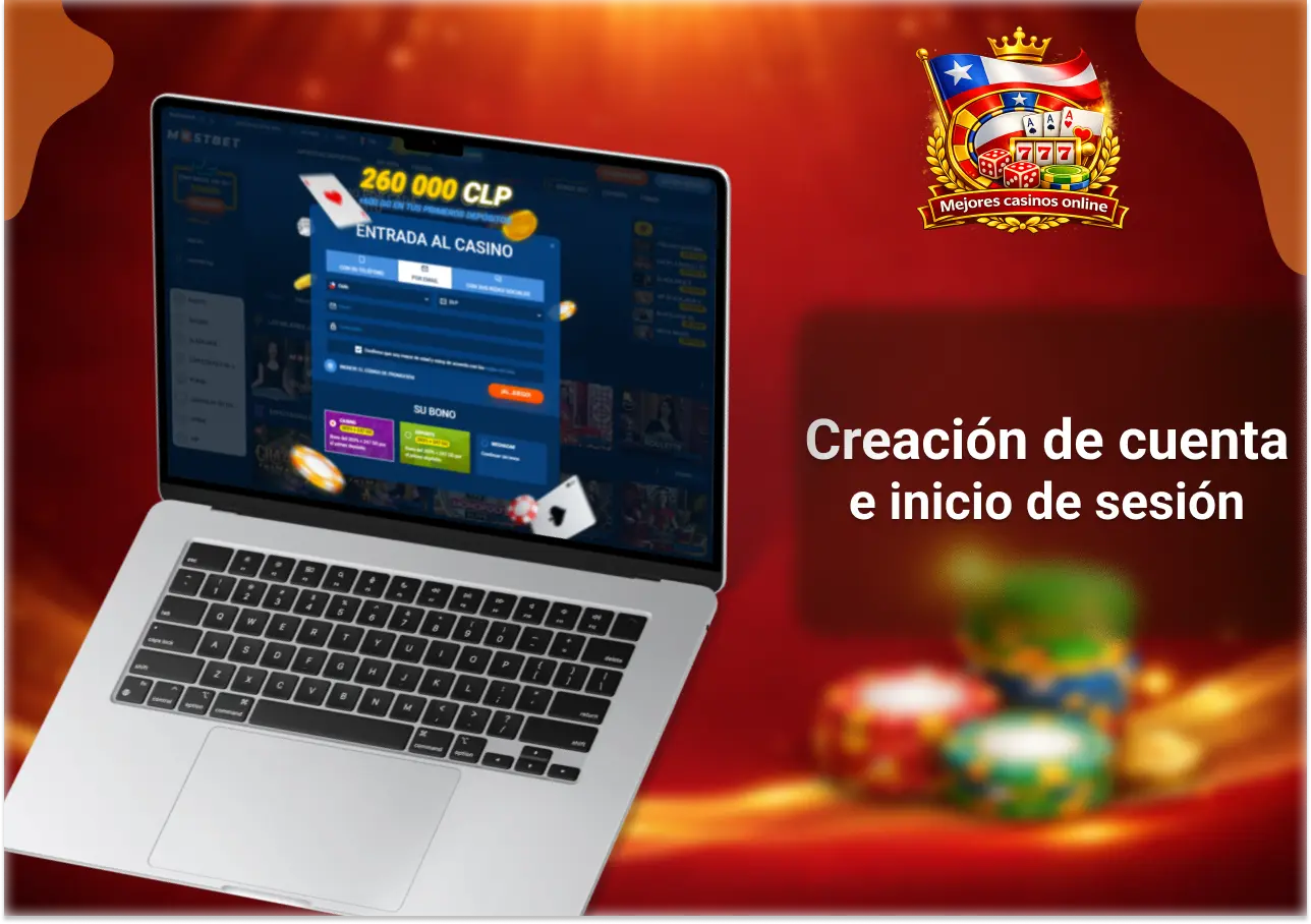 Registro y creación de cuenta en Mostbet Chile con inicio de sesión rápido y seguro